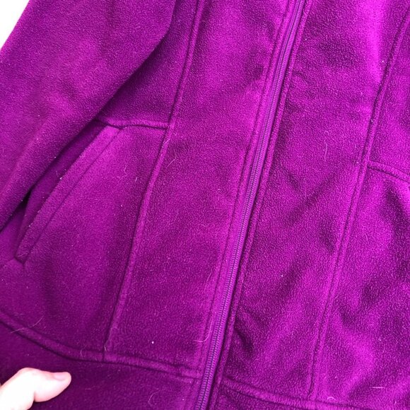 VINTAGE The North Face Fleece Jacket Medium Purple - Picture 8 of 11